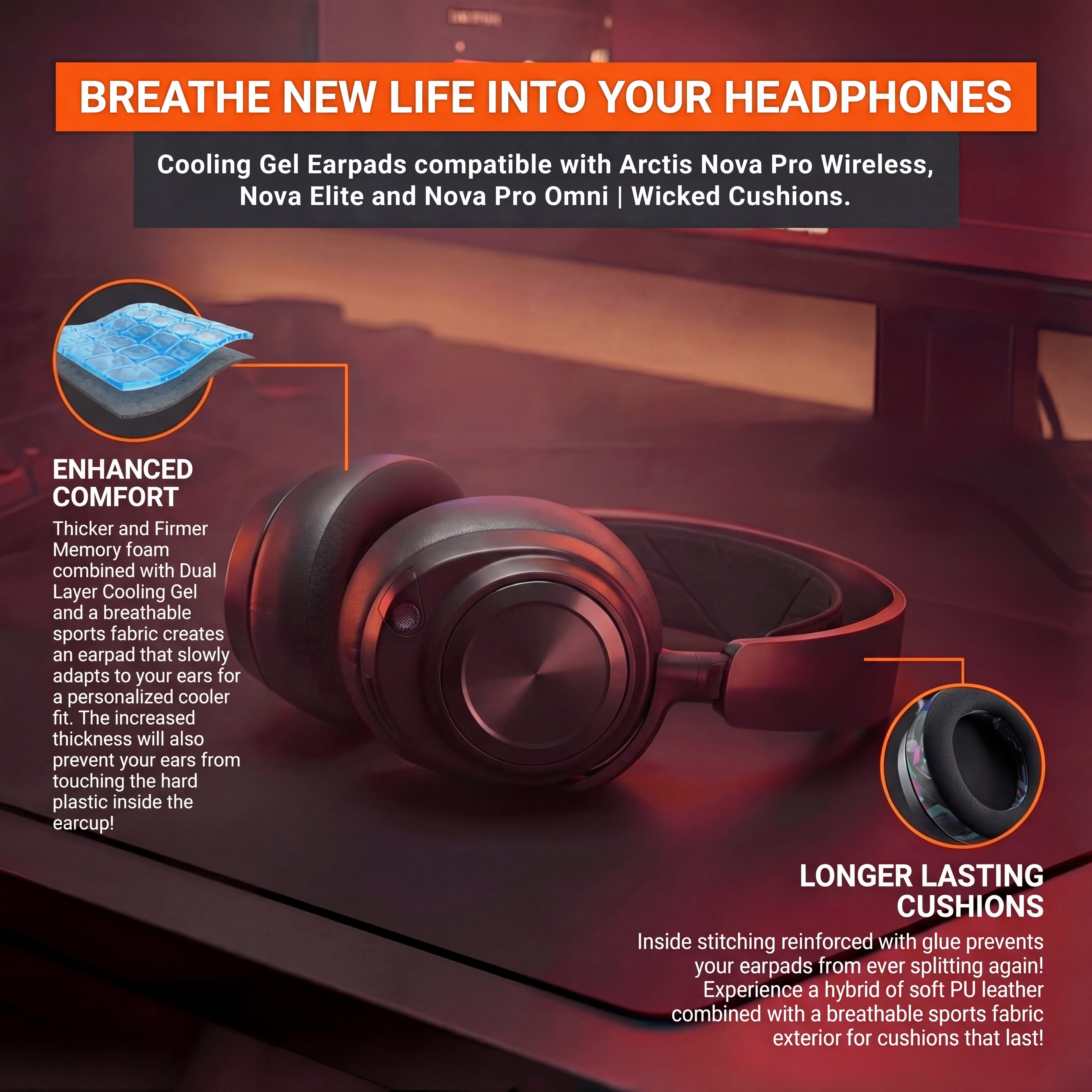 Steelseries Arctis Nova Pro Wireless earpads  Steelseries Arctis